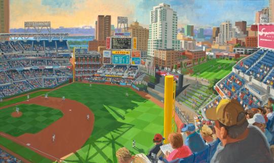 540x322 Petco Park, San Diego Max Mason - Dodger Stadium Painting