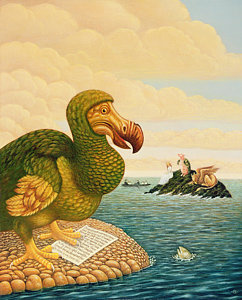 242x300 Dodo Bird Paintings Fine Art America - Dodo Bird Painting