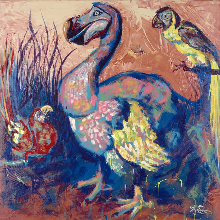 770x771 Saatchi Art The Dodo Painting By Aaron Shelton - Dodo Painting