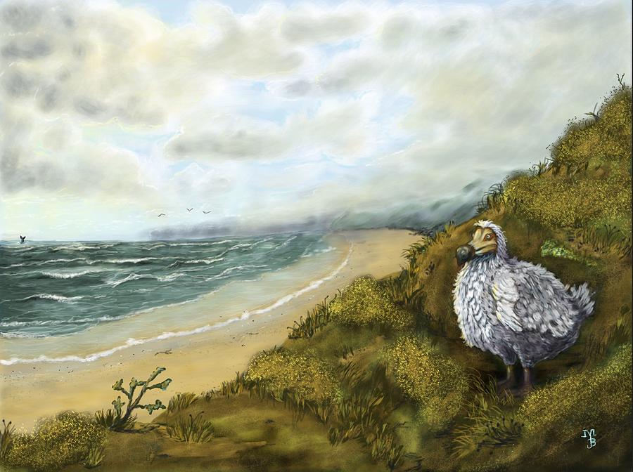 900x672 The Fat Dodo Painting By Michelle Barka - Dodo Painting