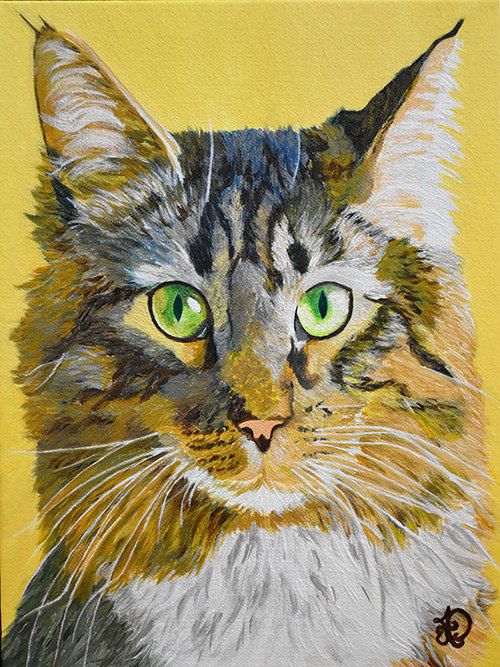 500x667 26 Best Custom Pet Portraits, Dog Cat Paintings By Audrey Delaye - Dog And Cat Painting