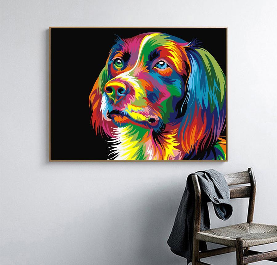 Dog Canvas Painting at PaintingValley.com | Explore collection of Dog ...