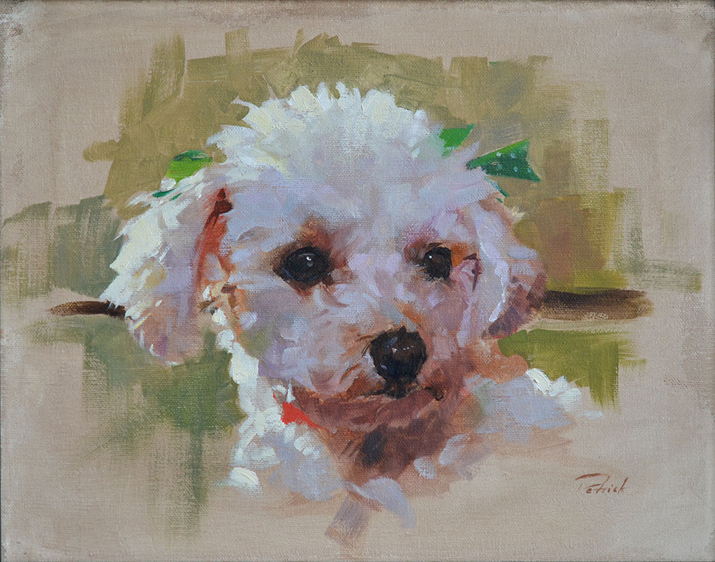 1024x805 Patrick Saunders Fine Arts - Dog Canvas Painting