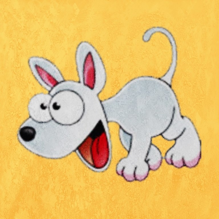 768x768 Buy My Puppy 5 By Community Artists Group@ Rs. 7290. Code - Dog Cartoon Painting