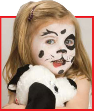 300x354 Step By Step Puppy Dog Face Paint Design Face Paint Shop Online - Dog Face Painting