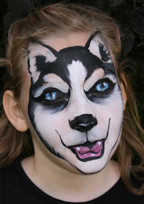 282x400 Trend Body Painting Body Art - Dog Face Painting