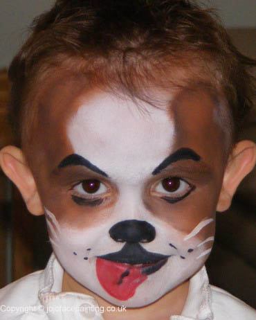 370x462 Face Painting Brown Dog Visit Our Website - Dog Face Painting