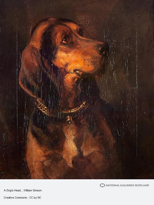 600x797 A Dog's Head National Galleries Of Scotland - Dog Head Painting