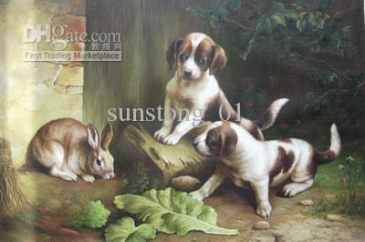 Dog Oil Painting