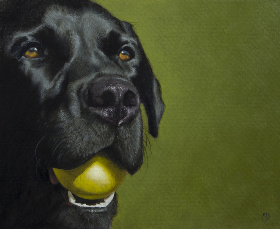 977x800 Mike Skidmore Artist Blog - Dog Oil Painting