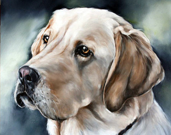 340x270 Pet Custom Painting Portrait Dog Portrait Animal Art - Dog Oil Painting