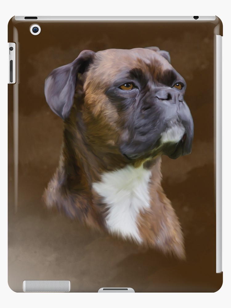 750x1000 Boxer Dog Oil Painting Art Portrait Ipad Cases Amp Skins By - Dog Oil Painting