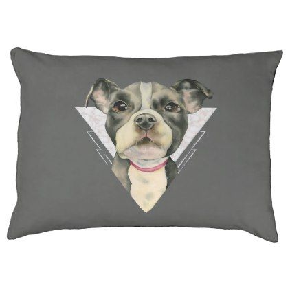 422x422 Puppy Eyes Watercolor Painting 2 Pet Bed - Dog On Bed Painting