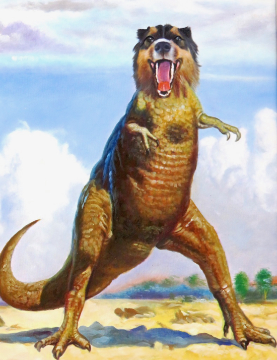 550x714 Dog Paintings Amp Custom Dog Portraits Dog Art By Splendid Beast - Dog Painting