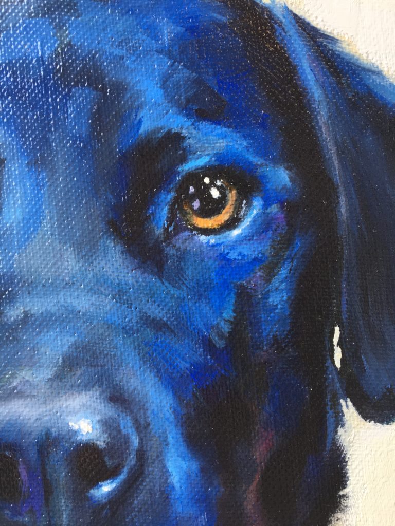 768x1024 Clarice A Dog Portrait - Dog Painting