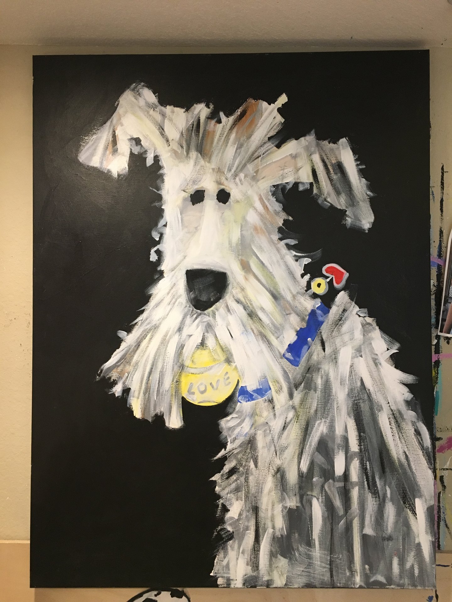 1440x1920 Dog Painting Emerson Quillin Artist - Dog Painting