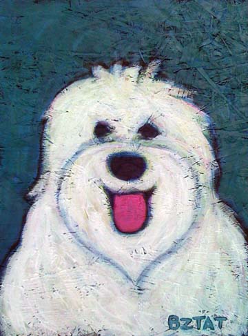 360x487 Contemporary Folk Art Pet Portrait Paintings - Dog Painting Artist