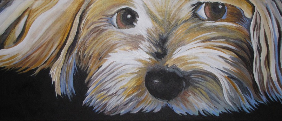 910x390 Dog Painting Artist Ed Hofer - Dog Painting Artist