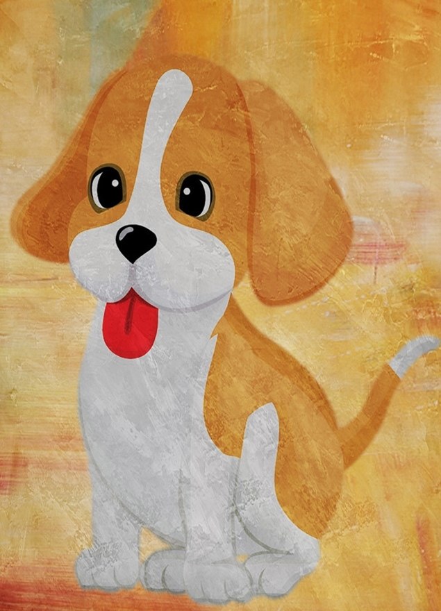 Dog Painting For Kids At PaintingValley Com Explore Collection Of Dog   Dog Painting For Kids 7 