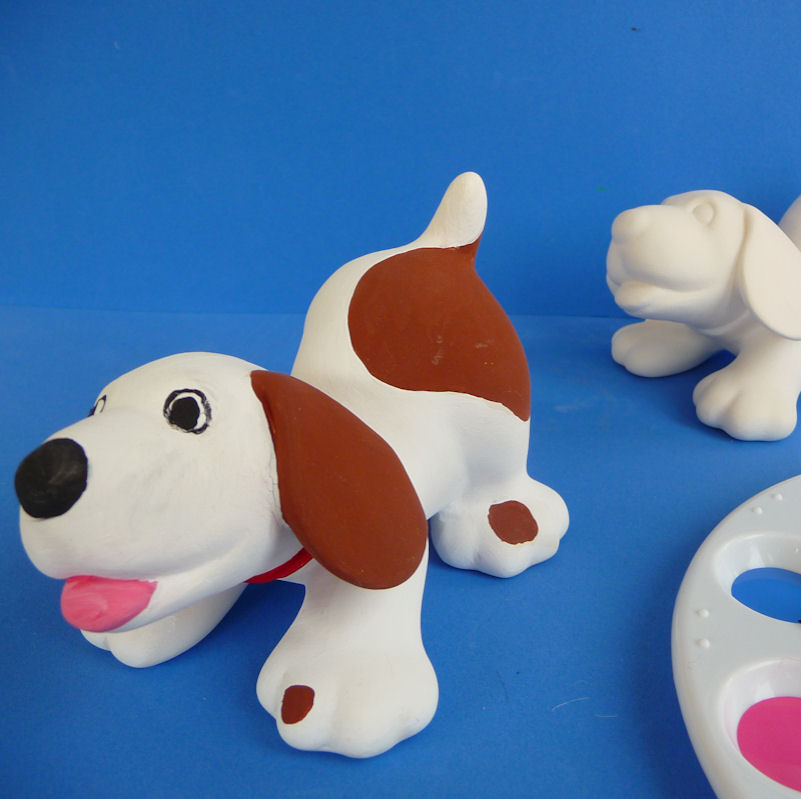 801x799 Children's Pottery Painting Dog - Dog Painting For Kids