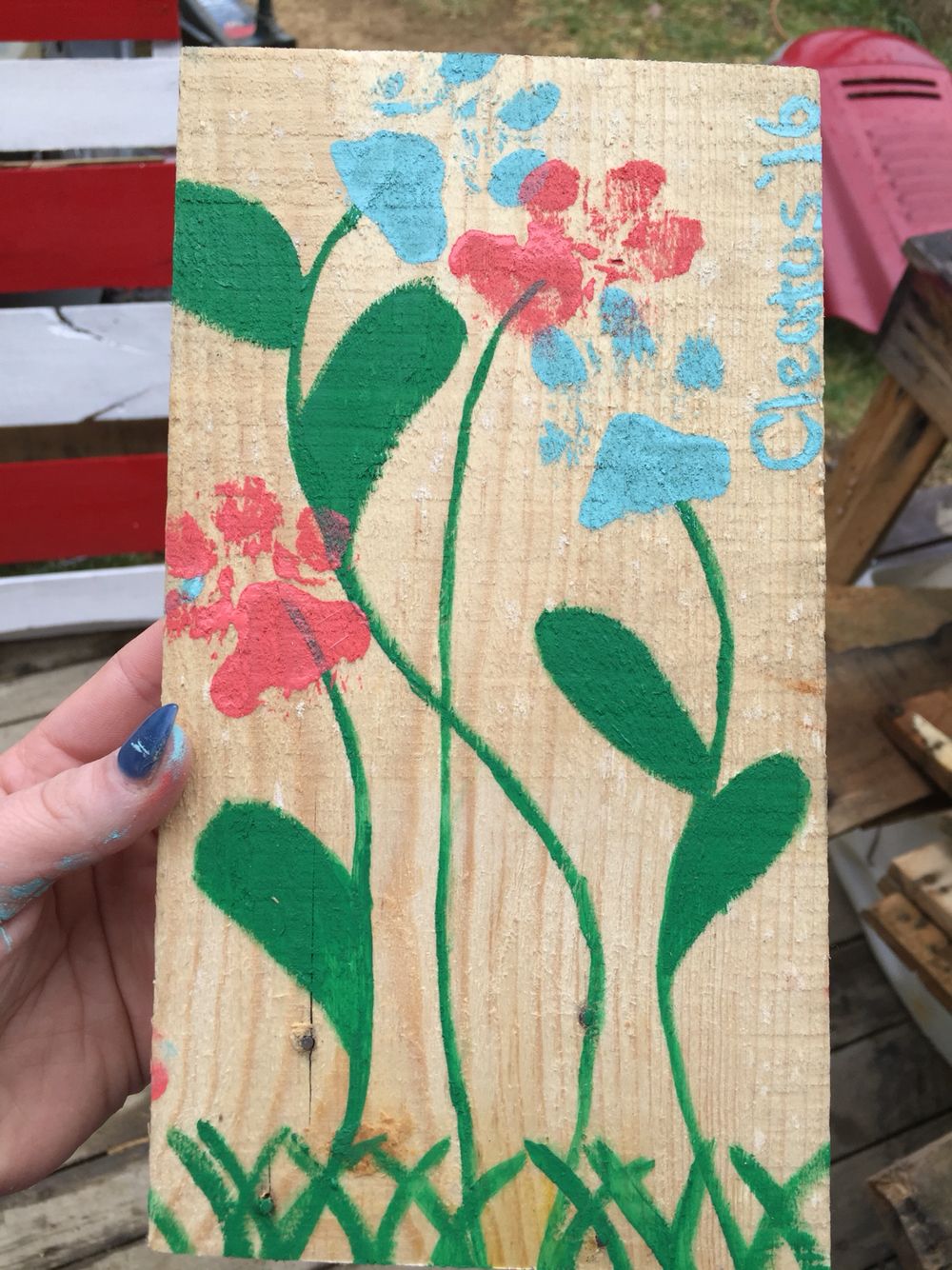 1000x1334 Neat Flower Painting. Dog Paws. Done By Ty Crafts - Dog Paw Painting