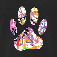 190x190 Cool Prints For All Paint Splatter Dog Paw Print - Dog Paw Painting