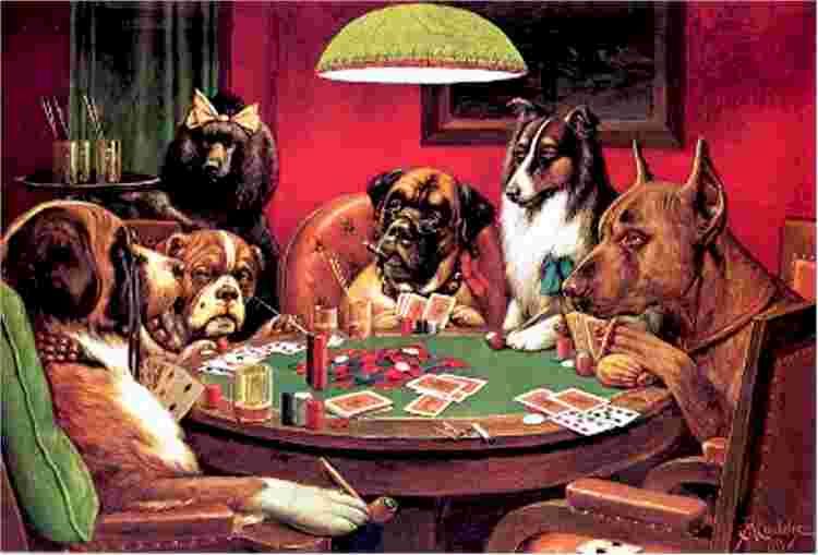 750x509 Dogs Playing Poker, Dogs Playing Poker Image Dog Party - Dog Poker Painting