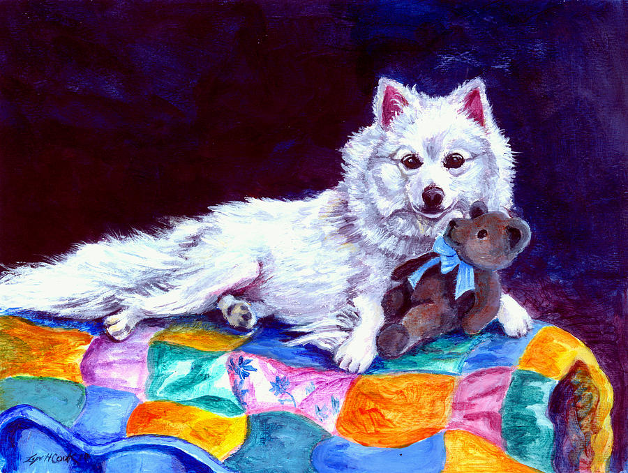 900x678 Grandma's Quilt - Dog Print Painting