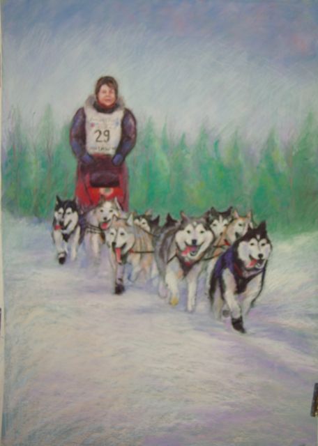 456x640 Dog Sled Update - Dog Sled Painting