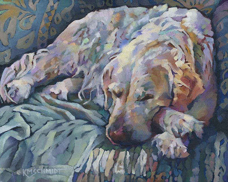 Dog Sleeping On Bed Painting At PaintingValley Com Explore Collection   Dog Sleeping On Bed Painting 18 