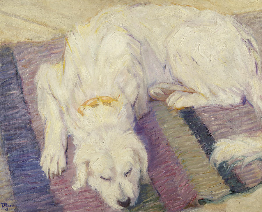 Dog Sleeping On Bed Painting At PaintingValley Com Explore Collection   Dog Sleeping On Bed Painting 24 