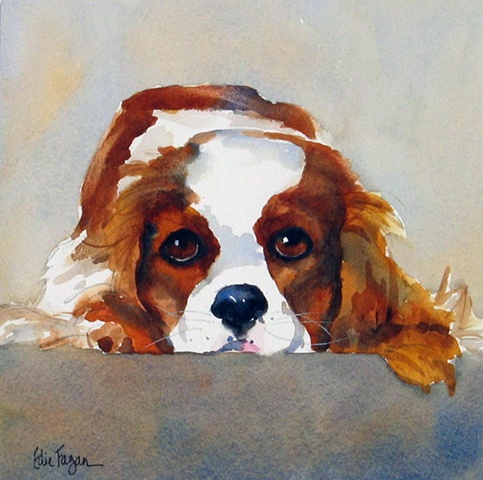 483x480 Edie Fagan - Dog Watercolor Painting