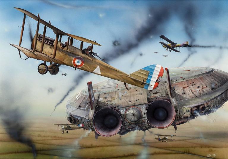768x538 Tom Stimson - Dogfight Painting