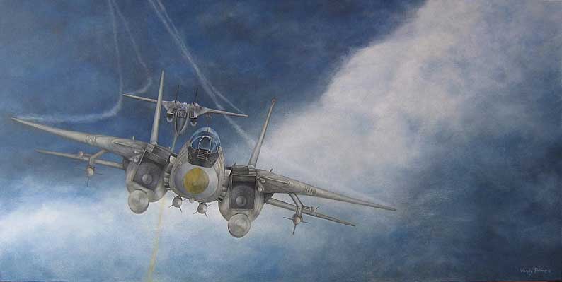 794x399 Wendy Palmer - Dogfight Painting