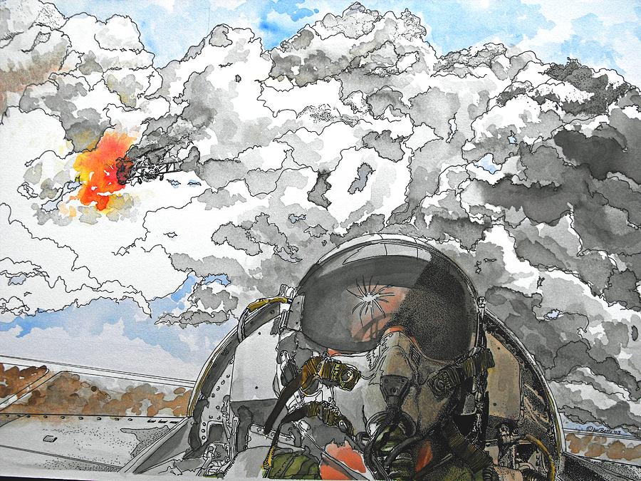 900x675 Dogfight Painting By D K Betts - Dogfight Painting