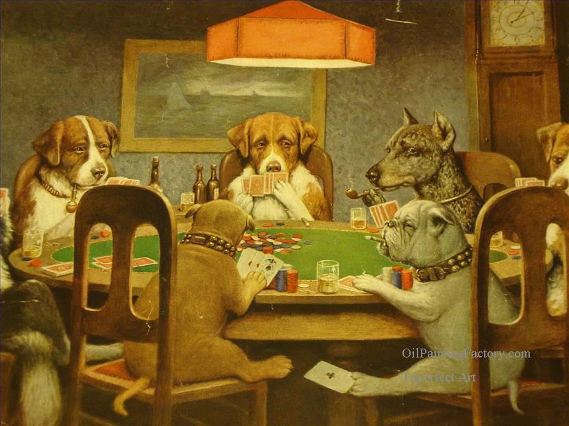 Dogs Playing Poker Original Painting at PaintingValley.com | Explore ...