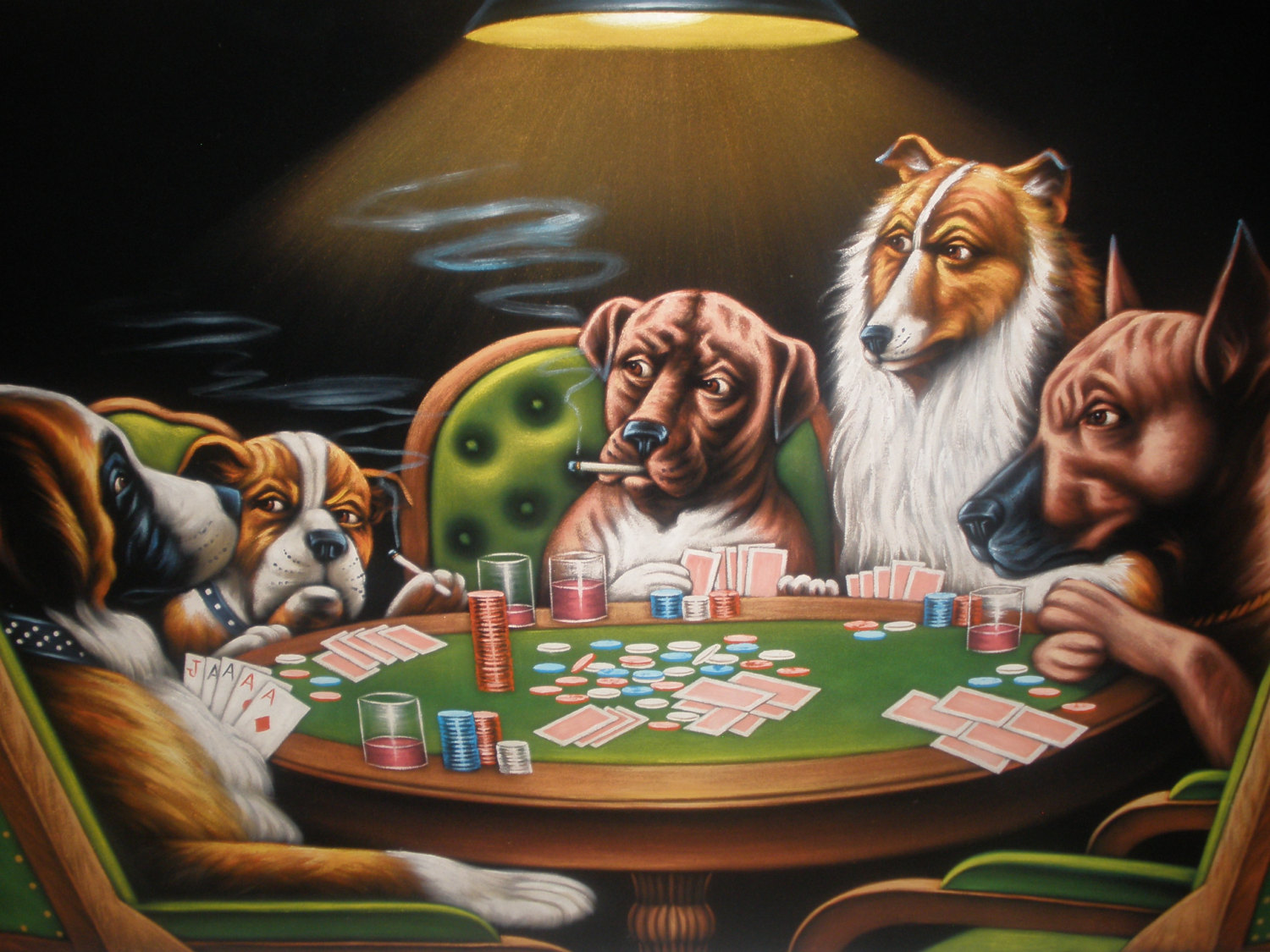 Собаки Покер