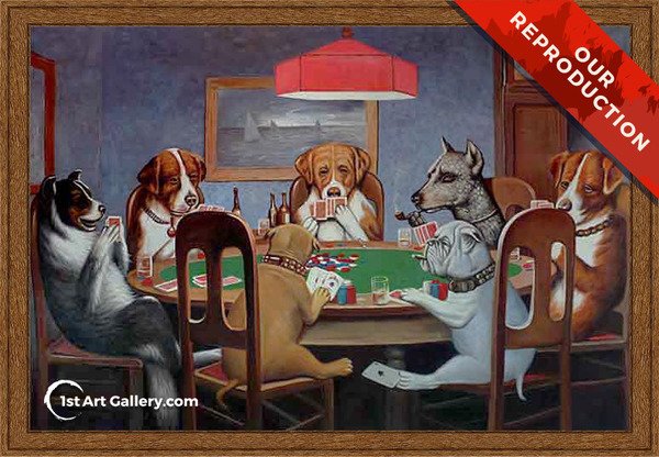 Dogs Playing Poker Original Painting At Paintingvalley.com 