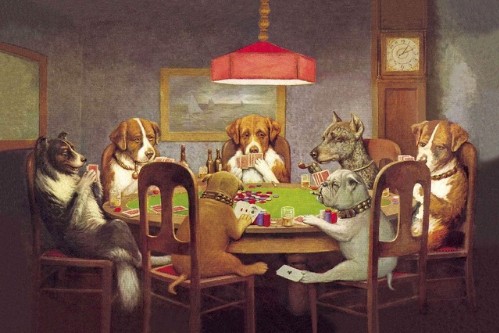 499x333 Full 5d Diy Diamond Embroidery Animal Dogs Playing Poker 5d Diy - Dogs Playing Poker Painting
