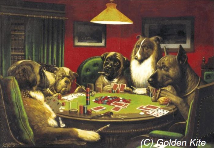 700x485 Cross Stitch Patterns And Kits, Dogs Playing Poker, Cassius Coolidge - Dogs Playing Poker Painting