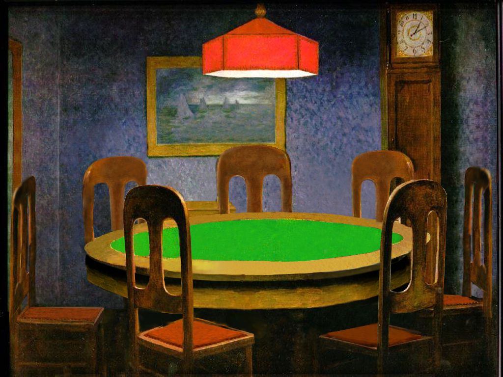 Dogs Playing Poker Painting Original at