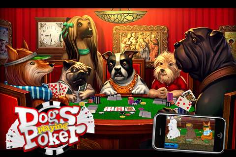 480x320 Dogs Playing Poker Animals Zone - Dogs Playing Poker Painting Price