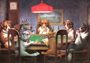 300x210 Dogs Playing Poker Painting Poker Dogs Playing Poker Print, Art - Dogs Playing Poker Painting Price