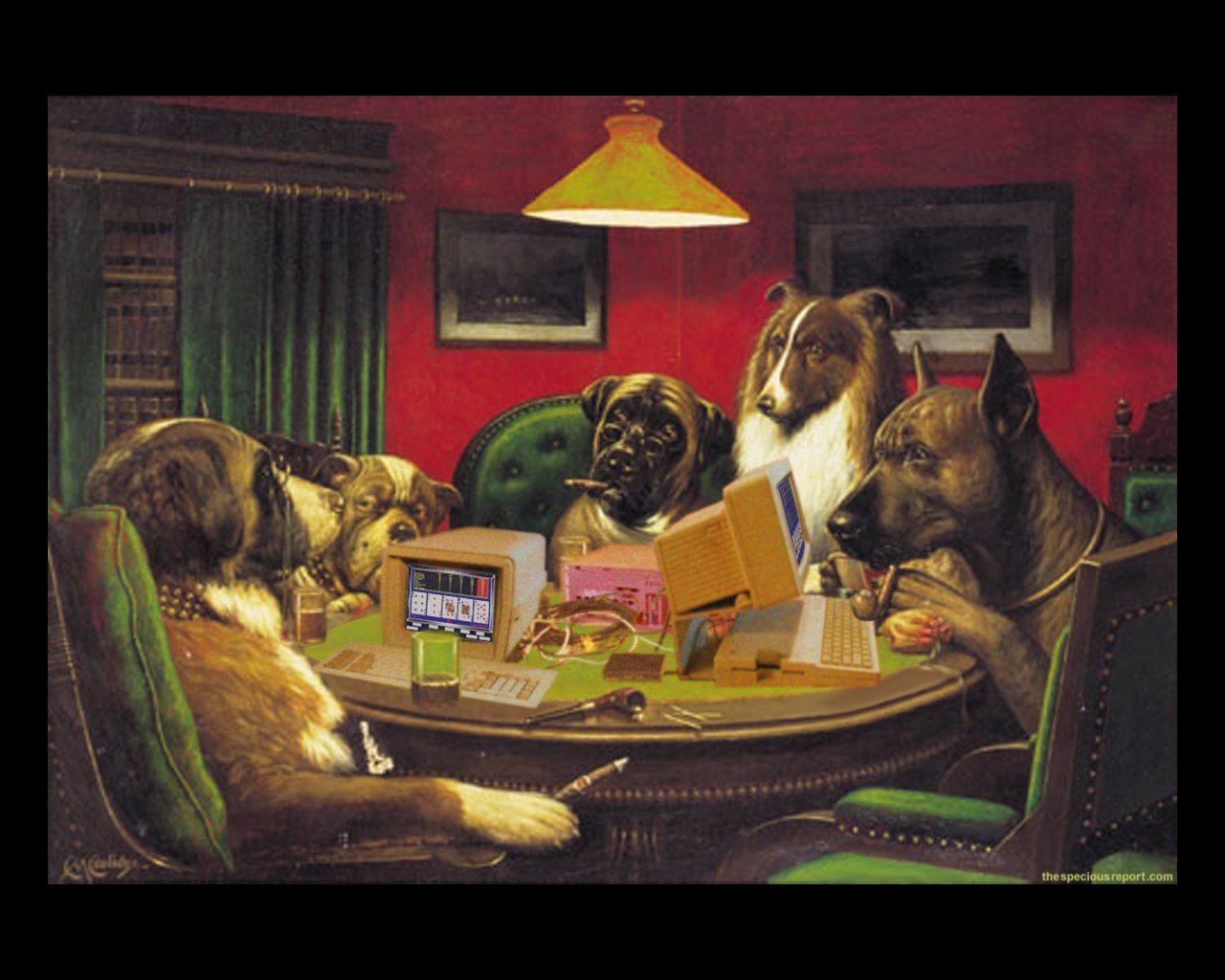 1280x1024 Dogs Playing Poker Wallpaper - Dogs Playing Poker Painting Price
