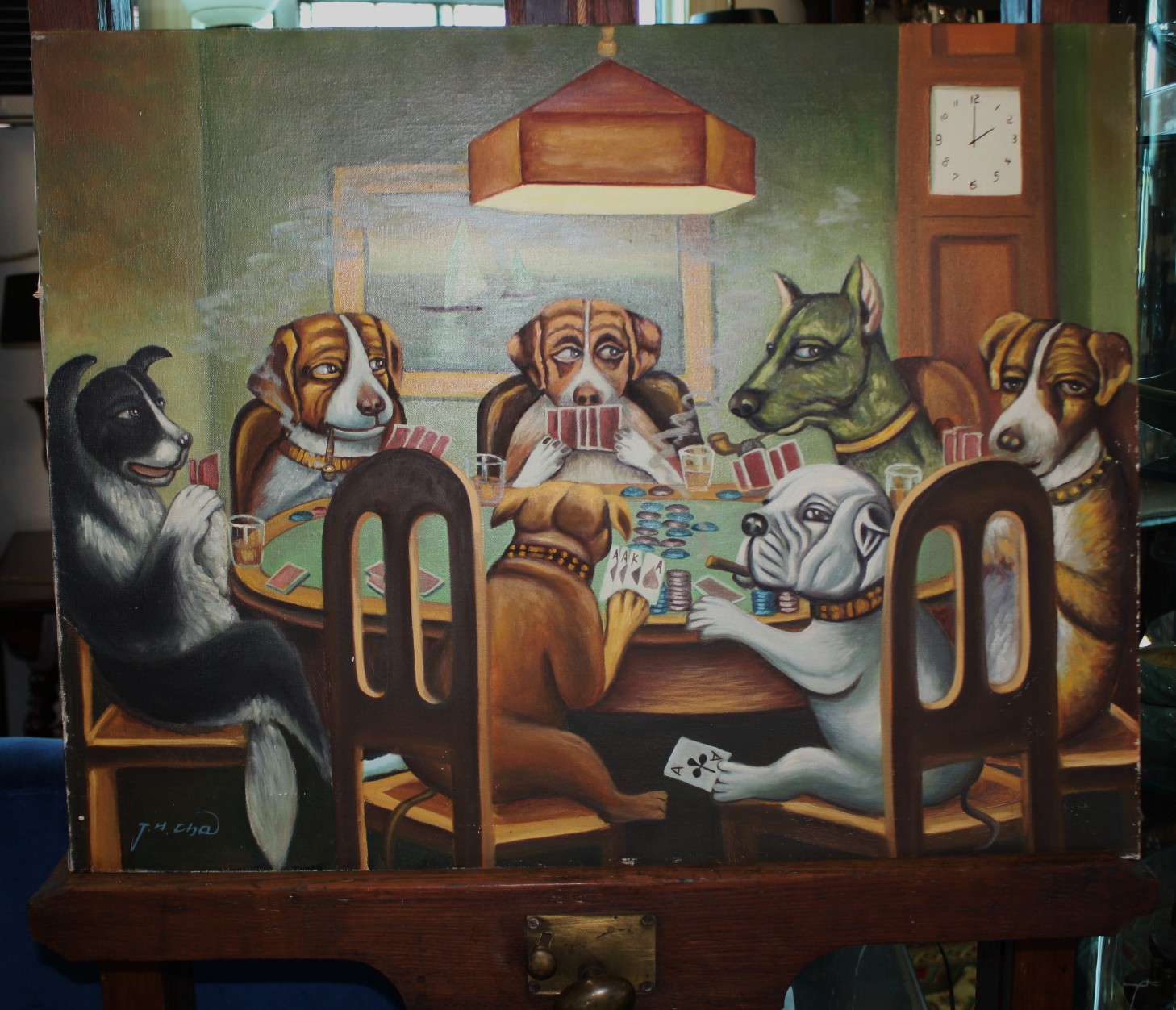 1458x1252 Dogs Playing Poker Wallpaper - Dogs Playing Poker Painting Price
