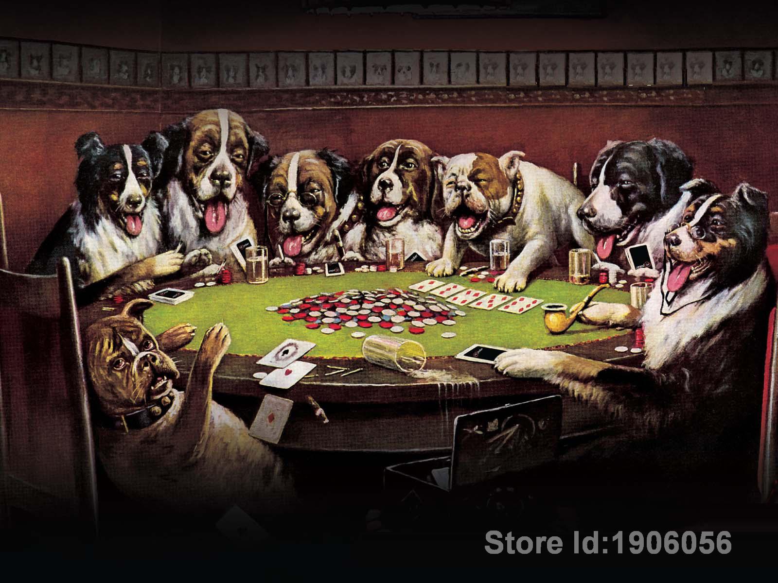 1600x1200 Poker Sympathy Painting Best Online Casino Blackjack 21 - Dogs Playing Poker Painting Price