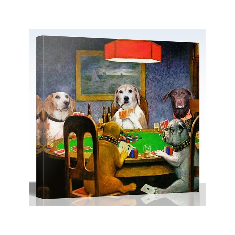 800x800 Your Pet Painted Into An Infamous Dogs Playing Poker Style - Dogs Playing Poker Painting Price