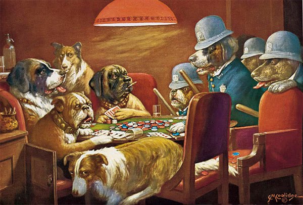 600x406 Dogs Playing Poker - Dogs Playing Poker Painting Price