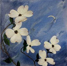 236x233 Dogwood Flowers Painted On Wood Inspiration - Dogwood Flower Painting