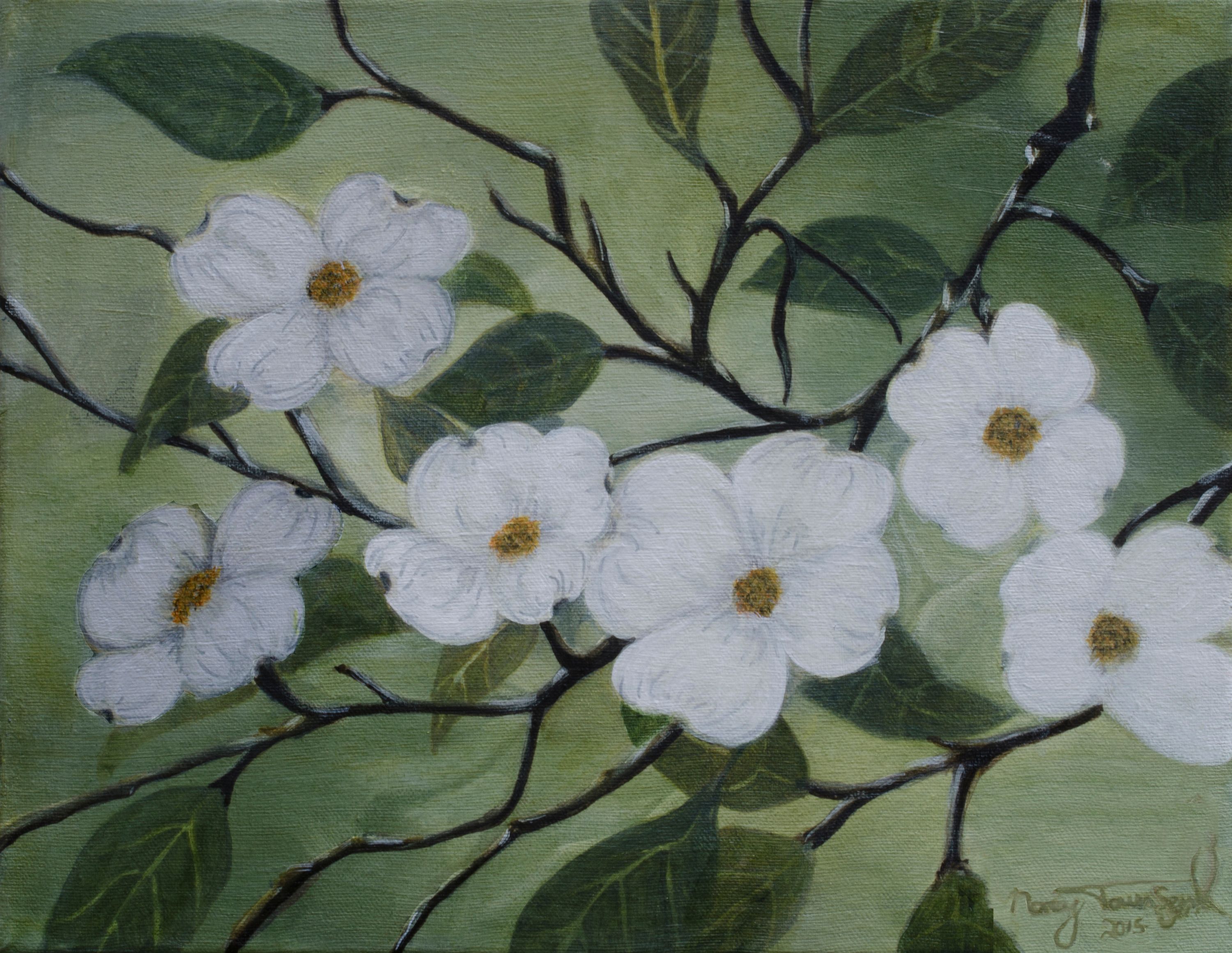 3000x2321 Dogwood Painting Steemit - Dogwood Painting
